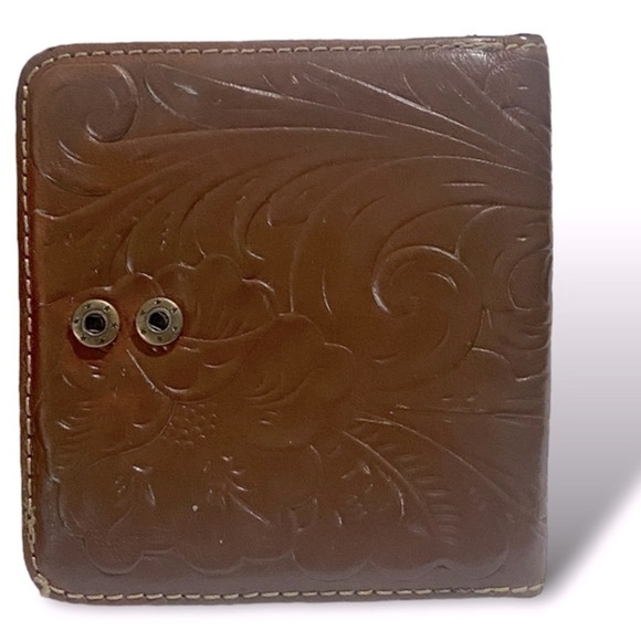 Patricia Nash Vintage Bi-Fold Wallet with Coin Pouch Brown W 5” x H 4.5” - Picture 14 of 16